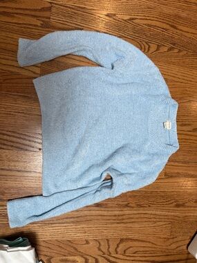 J. Crew Light Blue Cozy Crewneck Sweater
